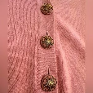 Chanel 07A Baby Pink Cashmere Cardigan